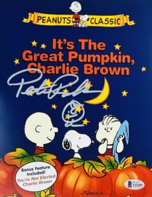 PETER ROBBINS SIGNED 8X10 PHOTO CHARLIE BROWN CHRISTMAS THE GREAT PUMPKIN BAS 05