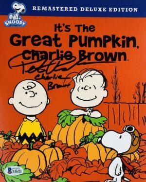 PETER ROBBINS SIGNED 8X10 PHOTO CHARLIE BROWN CHRISTMAS THE GREAT PUMPKIN BAS 11
