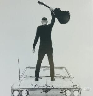 BRYAN ADAMS SIGNED SO HAPPY IT HURTS 12X12 ALBUM VINYL LP RECORD INSERT JSA 292