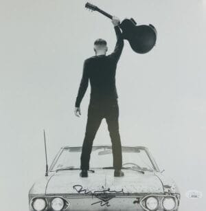 BRYAN ADAMS SIGNED SO HAPPY IT HURTS 12X12 ALBUM VINYL LP RECORD INSERT JSA 293