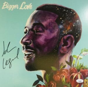 JOHN LEGEND SIGNED BIGGER LOVE VINYL RECORD LP ALBUM AUTOGRAPH JSA 300