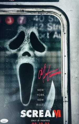 MAX LAFERRIERE SIGNED 11x17 PHOTO SCREAM VI 6 GHOSTFACE HORROR AUTOGRAPH JSA 971