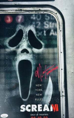 MAX LAFERRIERE SIGNED 11x17 PHOTO SCREAM VI 6 GHOSTFACE HORROR AUTOGRAPH JSA 973