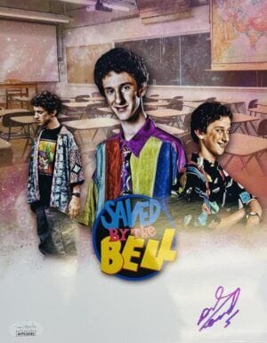 DUSTIN DIAMOND SIGNED SCREECH 8X10 PHOTO SAVED BY THE BELL AUTOGRAPH JSA 085