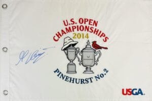 MARTIN KAYMER SIGNED 2014 U.S. OPEN CHAMPIONSHIP US GOLF PIN FLAG AUTOGRAPH K1
