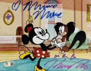 KAITLYN ROBROCK SIGNED MINNIE MOUSE 8x10 PHOTO DISNEY BECKETT WITNESS BAS 723