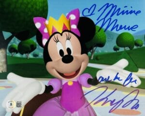 KAITLYN ROBROCK SIGNED MINNIE MOUSE 8x10 PHOTO DISNEY BECKETT WITNESS BAS 461