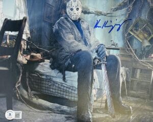 KEN KIRZINGER FRIDAY THE 13TH SIGNED 8X10 PHOTO JASON VOORHEES AUTOGRAPH BAS 042