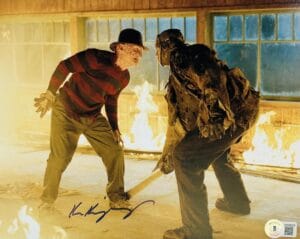 KEN KIRZINGER FRIDAY THE 13TH SIGNED 8X10 PHOTO JASON VOORHEES AUTOGRAPH BAS 038
