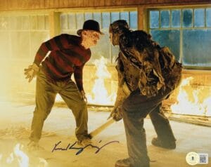KEN KIRZINGER FRIDAY THE 13TH SIGNED 8X10 PHOTO JASON VOORHEES AUTOGRAPH BAS 037