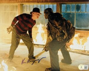 KEN KIRZINGER FRIDAY THE 13TH SIGNED 8X10 PHOTO JASON VOORHEES AUTOGRAPH BAS 209