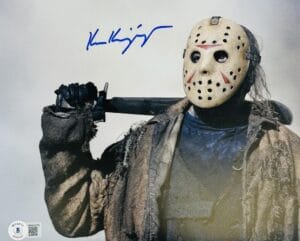 KEN KIRZINGER FRIDAY THE 13TH SIGNED 8X10 PHOTO JASON VOORHEES AUTOGRAPH BAS 079