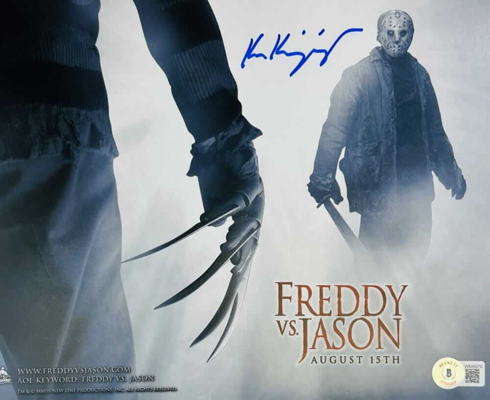 KEN KIRZINGER FRIDAY THE 13TH SIGNED 8X10 PHOTO JASON VOORHEES AUTOGRAPH BAS 070