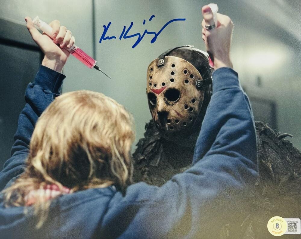 KEN KIRZINGER FRIDAY THE 13TH SIGNED 8X10 PHOTO JASON VOORHEES AUTOGRAPH BAS 048