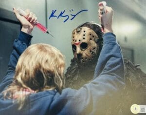 KEN KIRZINGER FRIDAY THE 13TH SIGNED 8X10 PHOTO JASON VOORHEES AUTOGRAPH BAS 049