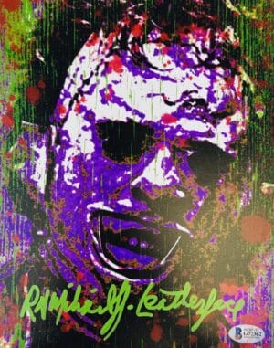 RA R.A. MIHAILOFF SIGNED 8x10 PHOTO TEXAS CHAINSAW MASSACRE LEATHERFACE BAS 362