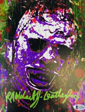 RA R.A. MIHAILOFF SIGNED 8x10 PHOTO TEXAS CHAINSAW MASSACRE LEATHERFACE BAS 364