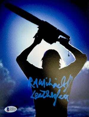RA R.A. MIHAILOFF SIGNED 8x10 PHOTO TEXAS CHAINSAW MASSACRE LEATHERFACE BAS 372