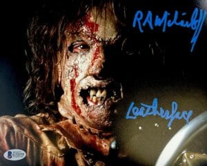 RA R.A. MIHAILOFF SIGNED 8x10 PHOTO TEXAS CHAINSAW MASSACRE LEATHERFACE BAS 375