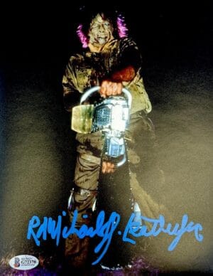 RA R.A. MIHAILOFF SIGNED 8x10 PHOTO TEXAS CHAINSAW MASSACRE LEATHERFACE BAS 378