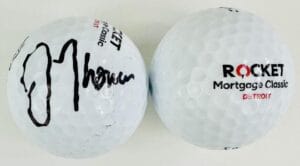 JUSTIN THOMAS SIGNED ROCKET MORTGAGE CLASSIC GOLF BALL AUTOGRAPH K1