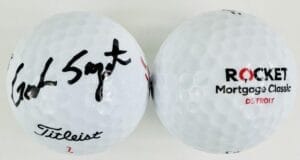 GORDON SARGENT SIGNED ROCKET MORTGAGE CLASSIC GOLF BALL AUTOGRAPH K1