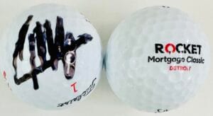 COLLIN MORIKAWA SIGNED ROCKET MORTGAGE CLASSIC GOLF BALL AUTOGRAPH K3