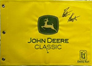 PETER KUEST SIGNED 2023 JOHN DEERE CLASSIC GOLF FLAG AUTOGRAPH BYU COUGARS K1