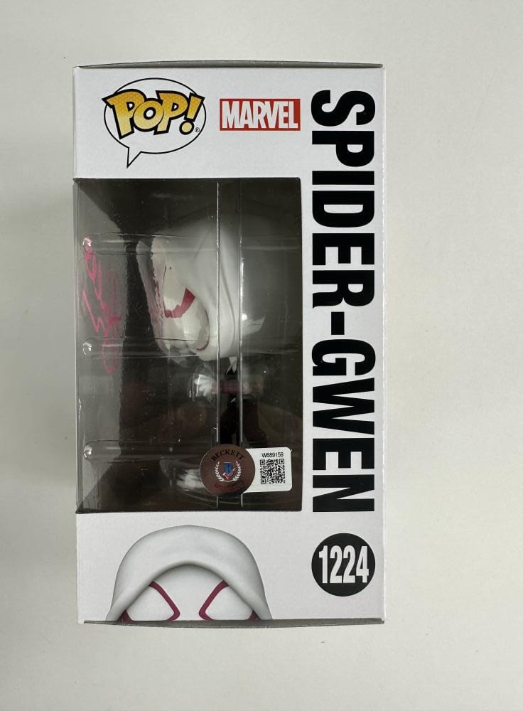 Hailee Steinfeld Signed Spider Gwen Funko 1224 Spiderman Spiderverse Bas 159