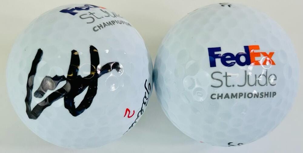 LEE HODGES SIGNED 2023 FEDEX ST. JUDE CLASSIC GOLF BALL PGA BMW CHAMPIONSHIP K1