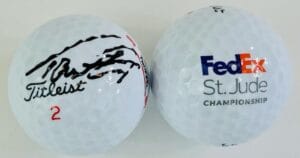 TOMMY FLEETWOOD SIGNED 2023 FEDEX ST. JUDE CLASSIC GOLF BALL PLAYOFFS MEMPHIS K1