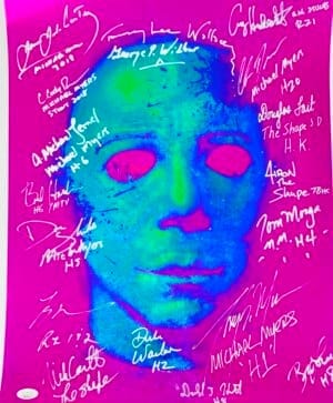 GEORGE WILBUR NICK CASTLE SIGNED HALLOWEEN 16X20 PHOTO MICHAEL MYERS JSA 0