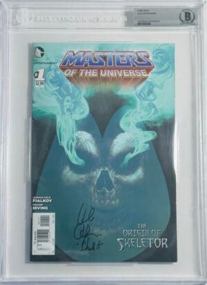 ALAN OPPENHEIMER SIGNED MASTERS OF THE UNIVERSE ORIGIN OF SKELETOR COMIC BAS