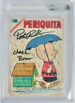 PETER ROBBINS SIGNED 1959 PERIQUITA SILVER AGE COMIC BOOK CHARLIE BROWN PEANUTS