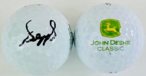 SEPP STRAKA SIGNED 2023 JOHN DEERE CLASSIC GOLF BALL WINNER TOUR CHAMPIONSHIP K3