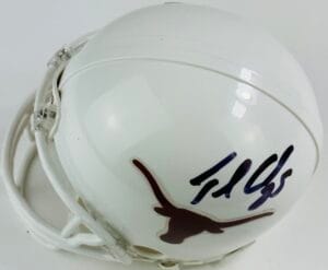 JAMAAL CHARLES SIGNED TEXAS LONGHORNS MINI HELMET AUTOGRAPH HOOK EM COA J7