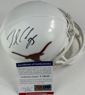 JAMAAL CHARLES SIGNED TEXAS LONGHORNS MINI HELMET AUTOGRAPH KC CHIEFS PSA 10