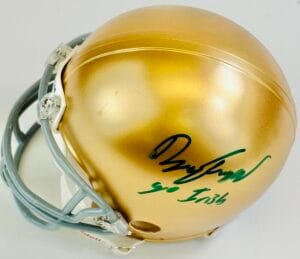 RONALD DARBY SIGNED NOTRE DAME FIGHTING IRISH MINI HELMET AUTOGRAPH EAGLES J2