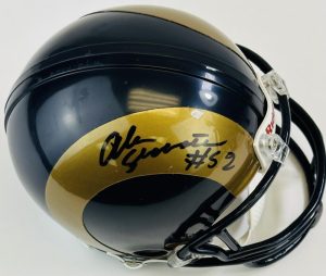 ALEC OGLETREE SIGNED ST. LOUIS RAMS MINI HELMET GEORGIA BULLDOGS AUTOGRAPH J3