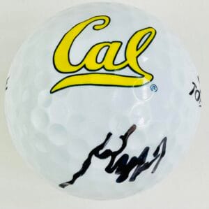 MAX HOMA SIGNED CALIFORNIA GOLDEN BEARS SIGNED GOLF BALL RYDER CUP AUTOGRAPH K1