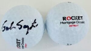 GORDON SARGENT SIGNED ROCKET MORTGAGE CLASSIC GOLF BALL MASTERS AUTOGRAPH K3