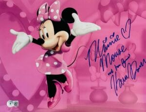KAITLYN ROBROCK SIGNED MINNIE MOUSE 11x14 PHOTO DISNEY AUTOGRAPH BAS 417