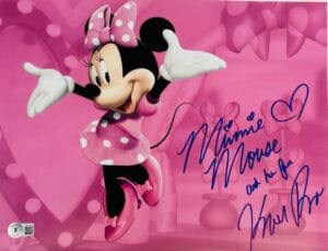 KAITLYN ROBROCK SIGNED MINNIE MOUSE 11x14 PHOTO DISNEY AUTOGRAPH BAS 416