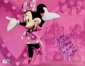 KAITLYN ROBROCK SIGNED MINNIE MOUSE 11x14 PHOTO DISNEY AUTOGRAPH BAS 414