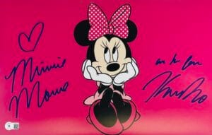 KAITLYN ROBROCK SIGNED MINNIE MOUSE 11x17 PHOTO DISNEY AUTOGRAPH BAS 310