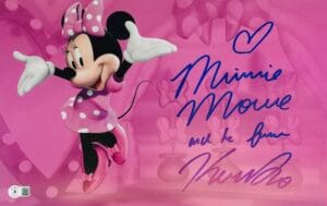 KAITLYN ROBROCK SIGNED MINNIE MOUSE 11x17 PHOTO DISNEY AUTOGRAPH BAS 307