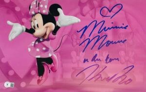 KAITLYN ROBROCK SIGNED MINNIE MOUSE 11x17 PHOTO DISNEY AUTOGRAPH BAS 306