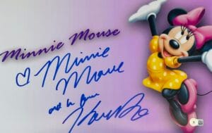 KAITLYN ROBROCK SIGNED MINNIE MOUSE 11x17 PHOTO DISNEY AUTOGRAPH BAS 304