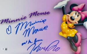 KAITLYN ROBROCK SIGNED MINNIE MOUSE 11x17 PHOTO DISNEY AUTOGRAPH BAS 299