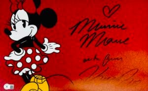 KAITLYN ROBROCK SIGNED MINNIE MOUSE 11x17 PHOTO DISNEY AUTOGRAPH BAS 298